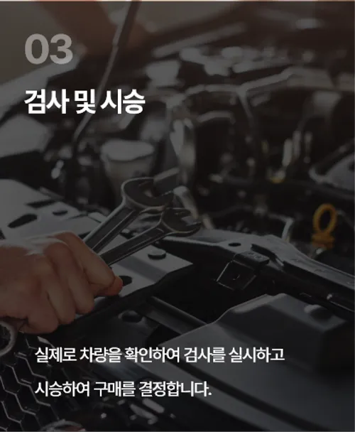 검사 및 시승